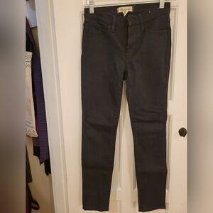 Madewell Women's Black Mid-Rise Skinny Jeans